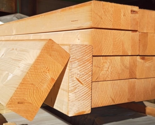 Vigas de madera de pino y su uso en la construcción